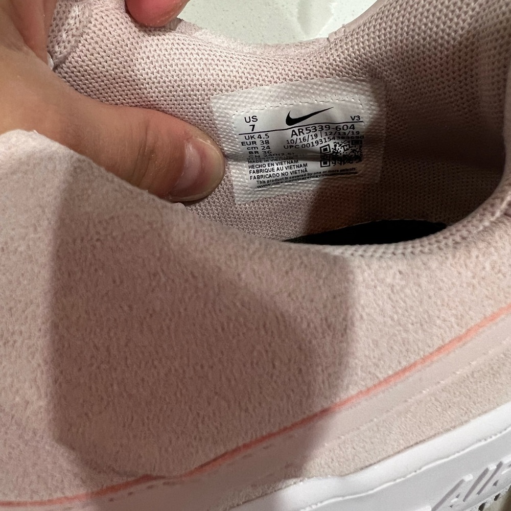 air force pink suede